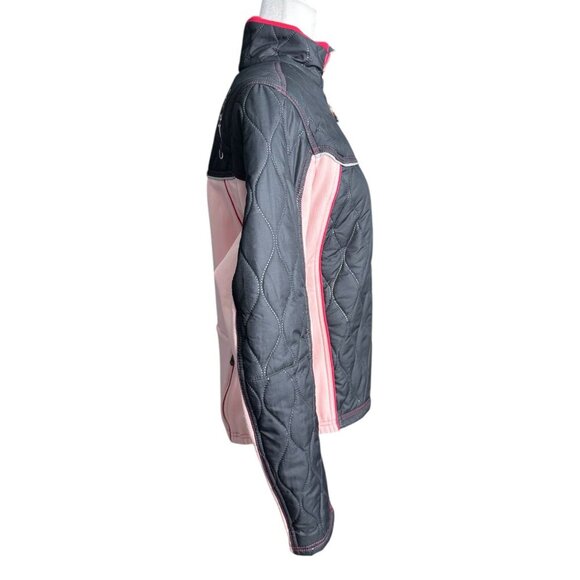 Pearl Izumi Cycling Jacket Long Sleeve Wind Breaker Black Pink Womens Size Large - Picture 5 of 11